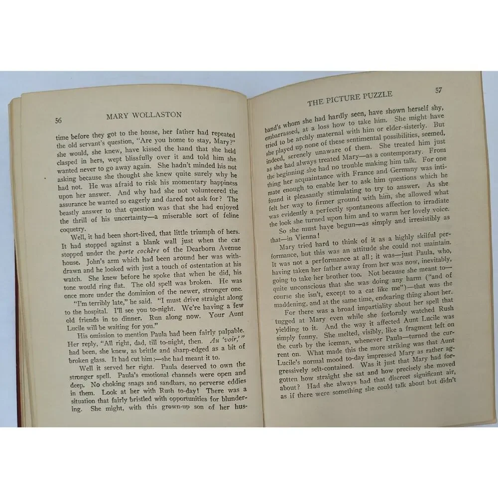 Mary Wollaston By Henry Kitchell Webster Antiquarian Vintage Novel 1920